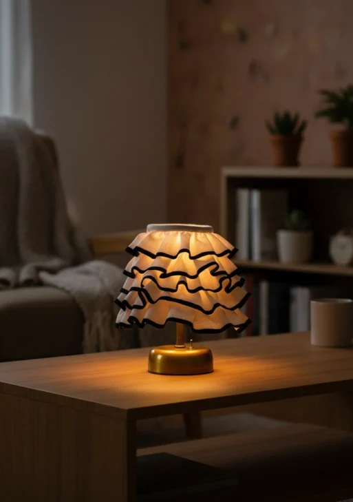 Krem Rengi Masa Lambası